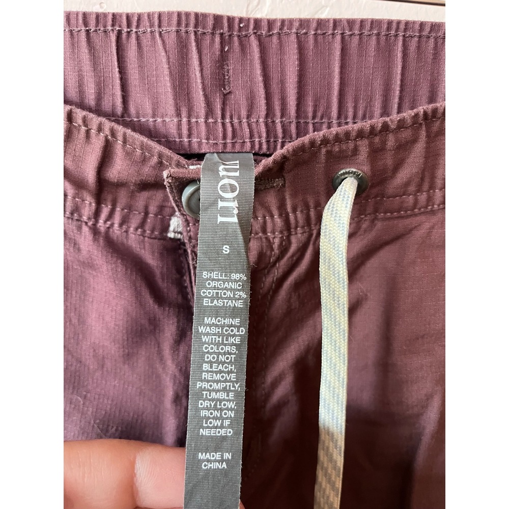 Vuori Ripstop Climber Pants Small Dark‎ Plum Purple Organic Cotton Stretch - Picture 5 of 7